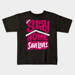 Stay Home Save Lives Tribute to Frontliners Kids T-Shirt